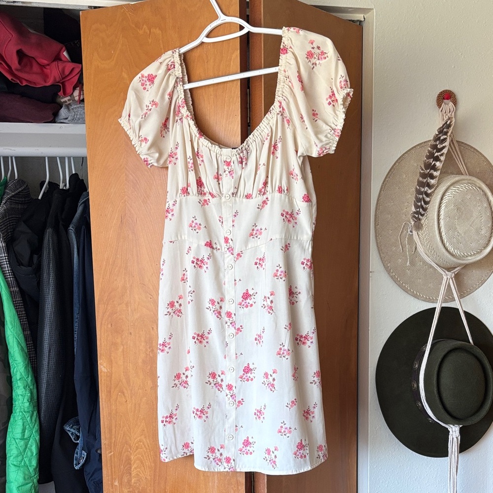 Trixxi Pink Floral Mini Dress